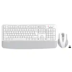 A4 TECH FG2500S PLUS KABLOSUZ MULTİMEDYA BEYAZ/GRİ 2.4 GHz /3200 DPI Q KLAVYE+MOUSE