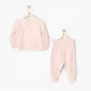 AC25557 Side Snap Set 2Li Zıbın Takım Dark Pink