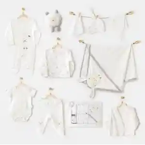 AC25561 Newborn Set Tinny Ships 10Lu Hastane Çıkışı Ekru