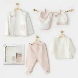 AC25950 Ballerina 5 Parça Hastane Çıkışı Ekru