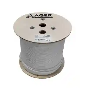 AGER AC-600-5-GRI 500MT U/UTP CAT6 LS0H - HELOJEN FREE GRI 250MHZ 23AWG %100 BAKIR