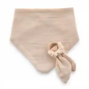 Ahşap Diş Kaşıyıcılı Bürümcük Müslin Önlük 736 Somon