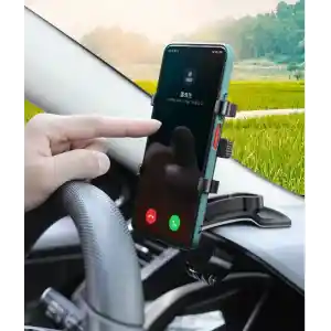 Araba Gösterge Üstüne Takılan 360 Oynar Başlıklı Telefon Tutucu