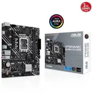 ASUS PRIME H610M-K D4 ARGB 2xDDR4 VGA/HDMI 1xM.2 1xGLAN 1700P ANAKART