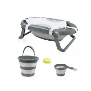 NessiWorld Katlanır Banyo 5Li Küvet Seti 596 Antrasit