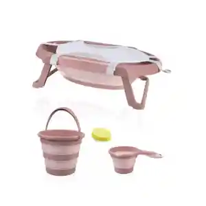 NessiWorld Katlanır Banyo 5Li Küvet Seti 596 Somon