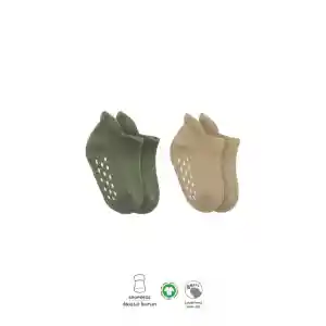 NessiWorld 2Li Altı Havlu Sneakers Kaymaz Çorap 20501 Nil Bej