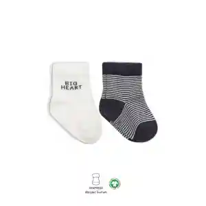 NessiWorld Big Heart Penye Soket Çorap 2Li BS10117 Antrasit