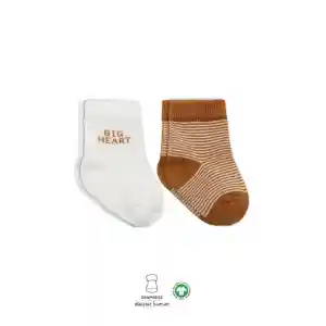 NessiWorld Big Heart Penye Soket Çorap 2Li BS10117 Hardal