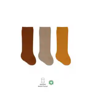 NessiWorld Derby Dizaltı Çorap 3Lü BS40101 Hardal Bej Kremit