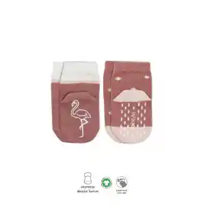 NessiWorld Hayvan Figür Kaymaz Kız Soket Çorap 2Li BS10120 Pudra