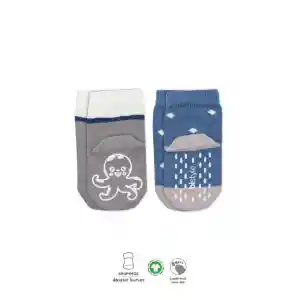NessiWorld Hayvan Figürlü Kaymaz Erkek Soket Çorap 2Li BS10119 İndigo