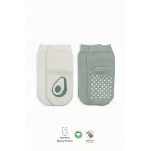 NessiWorld Meyve Figürlü Kaymaz Soket Çorap 2Li BS10105 Nil Ekru