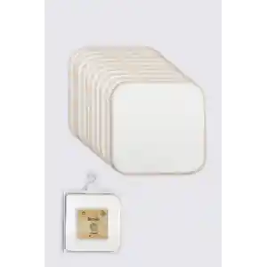 NessiWorld Organik 28x28 10Lu Penye Mendil 90101 Ekru