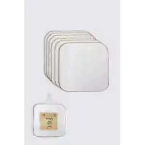 NessiWorld Organik 28x28 6Lı Havlu Mendil 90105 Ekru