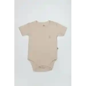 NessiWorld Organik Natural Basic Style Yarım Kol Body BS17103 Bej