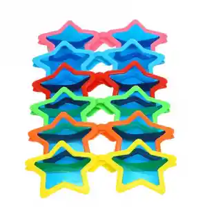 Büyük Yıldız Parti Gözlüğü Karışık 12 Adet