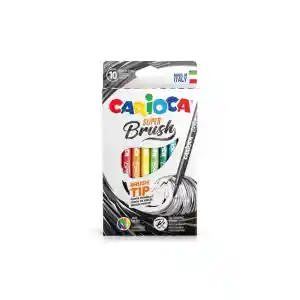 Carioca Süper Brush Keçeli Boya Kalemi 10lu