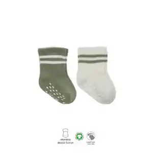 Çemberli Kaymaz Soket Çorap 2Li BS10125 Nil Ekru