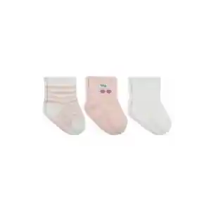 Cherry Girl 3lü Penye Soket Çorap 10138 Ekru