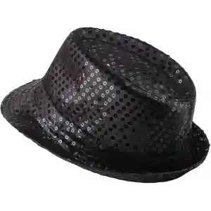 Çocuk Boy Siyah Payetli Şapka Gösteri Şapkası Michael Jackson Şapkası 54 No  NessiWorld