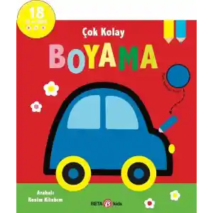 Çok Kolay Boyama Arabalı Resim Kitabım