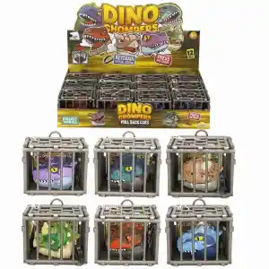 Crazoo Çek Bırak Kafesli Dinozor Araba ve Anahtarlık