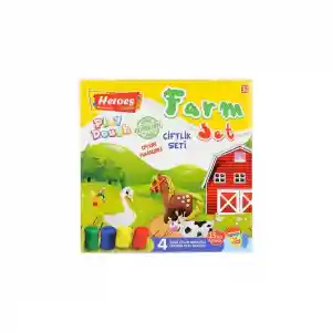 ERN-588 Orta Kutulu Çiftlik Oyun Hamuru Seti  - Eren Oyuncak