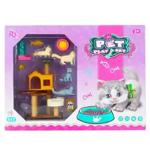 EVCİL HAYVAN YAVRU KEDİ OYUN SETİ-MGA