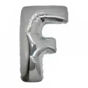 F Harf Folyo Balon Gümüş Renk  40 inç