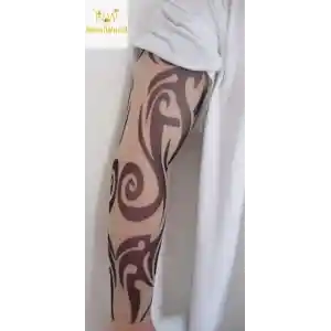 Giyilebilir Kol Dövmesi Çorap Dövme 3D Baskılı Kol Bacak Dövme 2 Adet Model 6