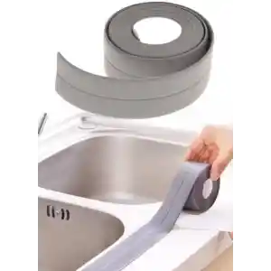 GRİ Su Sızdırmaz Lavabo Kenar Bandı (KUTUSUZ) (3.2m)