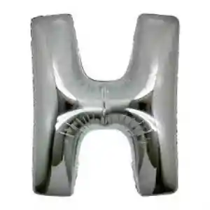 H Harf Folyo Balon Gümüş Renk  40 inç