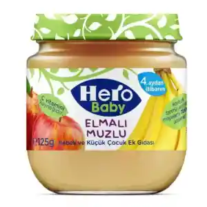 Hero Baby Elmalı Muzlu Kavonoz Mama 125 Gr