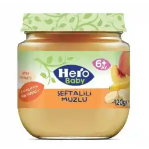 Hero Baby Şeftalili Muzlu Kavanoz Mama 120 Gr