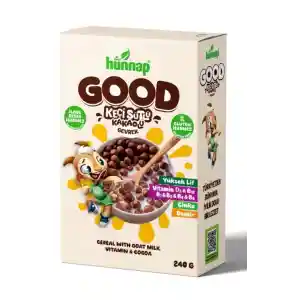 Hünnap Keçi Sütlü Kakao ve Vitamıin Tahıllı Glutensiz Gevrek 240 Gr