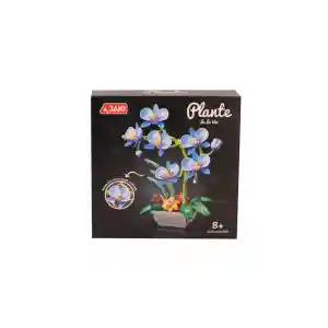 JK29011 JAKİ MAVİ ORKİDE SAKSIDA 581 PARÇA BLOCK OYUNCAK