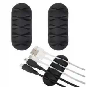 Kablo Tutucu 5 Kanallı 3lü Siyah