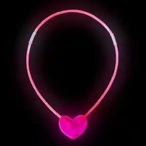 Karanlıkta Yanan Glow Stick Kalp Şekilli Kolye 6 Renk 6 Adet