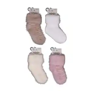 NessiWorld Alyosa Kız Bebek Havlu Soket Çorap 450911 Asorti