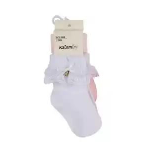 NessiWorld Amy 2li Aks. Bebek Soket K44024 Asorti