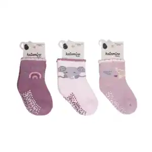 NessiWorld Mirselin Absli Havlu Kız Bebek Soket Çorap K45892 Asorti