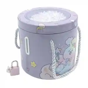 Kilitli Metal Yuvarlak Kumbara