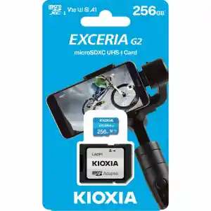 KIOXIA EXCERIA G2 256GB MICRO SDXC CLASS10 100/50MBs HAFIZA KARTI LMEX2L256GG2