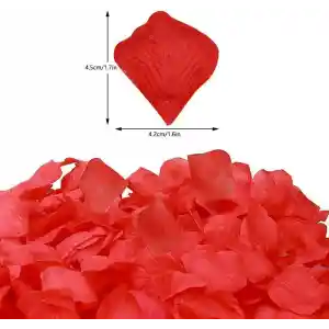 Kırmızı Renk Gül Yaprağı Şekilli Konfeti – 10 Paket 1000 Adet