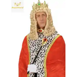 Kırmızı Topuzlu Kral Asası Kraliyet Asası 40 cm