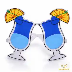 Kokteyl Bardak Parti Gözlüğü Mavi Renk