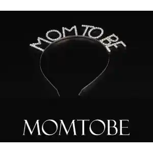 Kristal Taşlı Gümüş Renk Mom to Be Tacı Anne Tacı