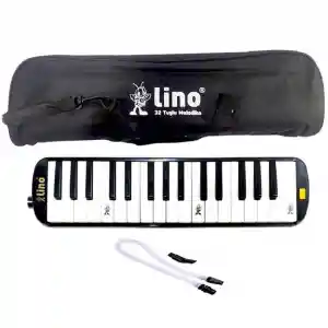32 Tuşlu Bez Çantalı Melodika Siyah