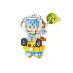LZ-8827  ASTRONOT MAVİ 390 PARÇA BLOCK OYUNCAK